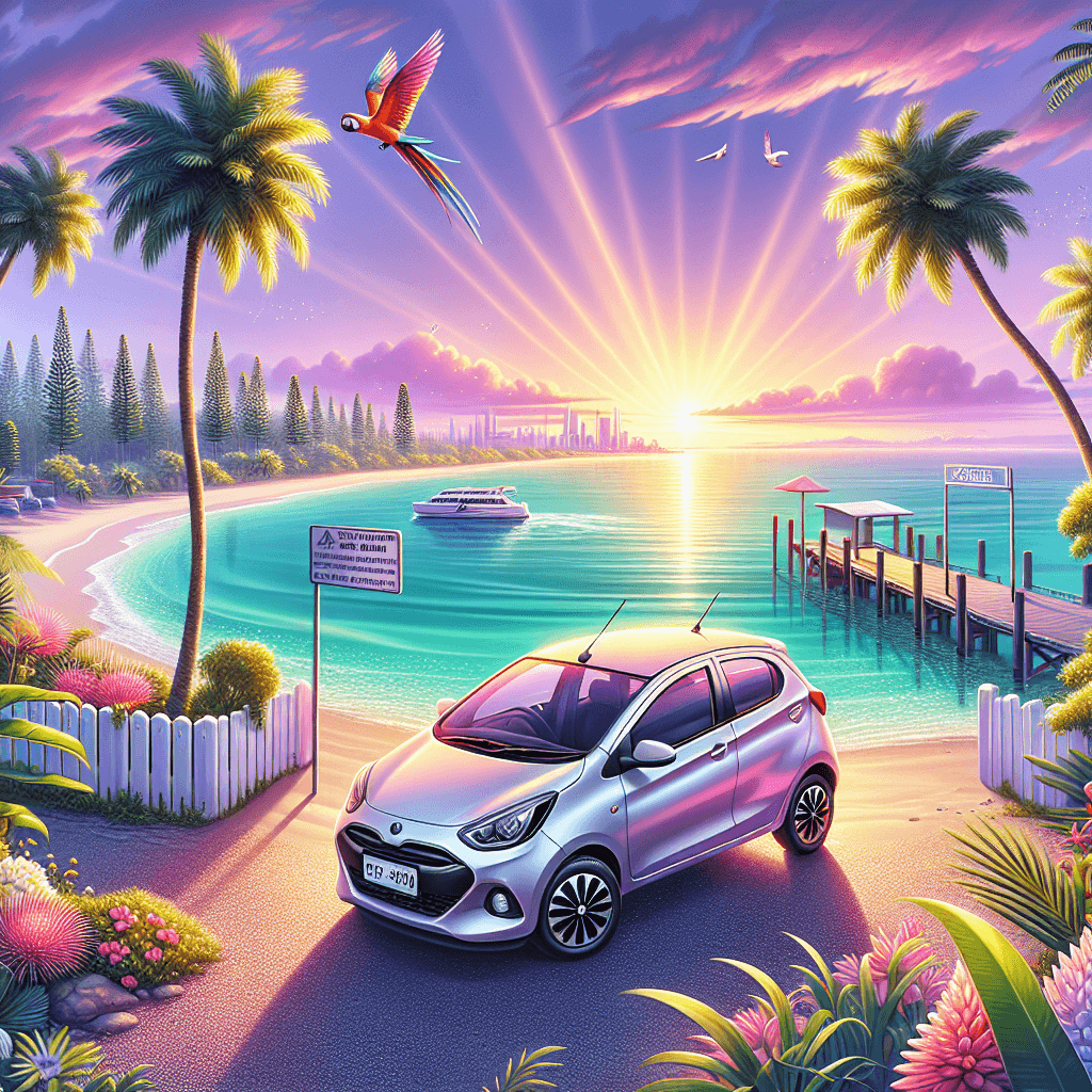 A city car amidst tropical beaches and wildlife in Port Douglas